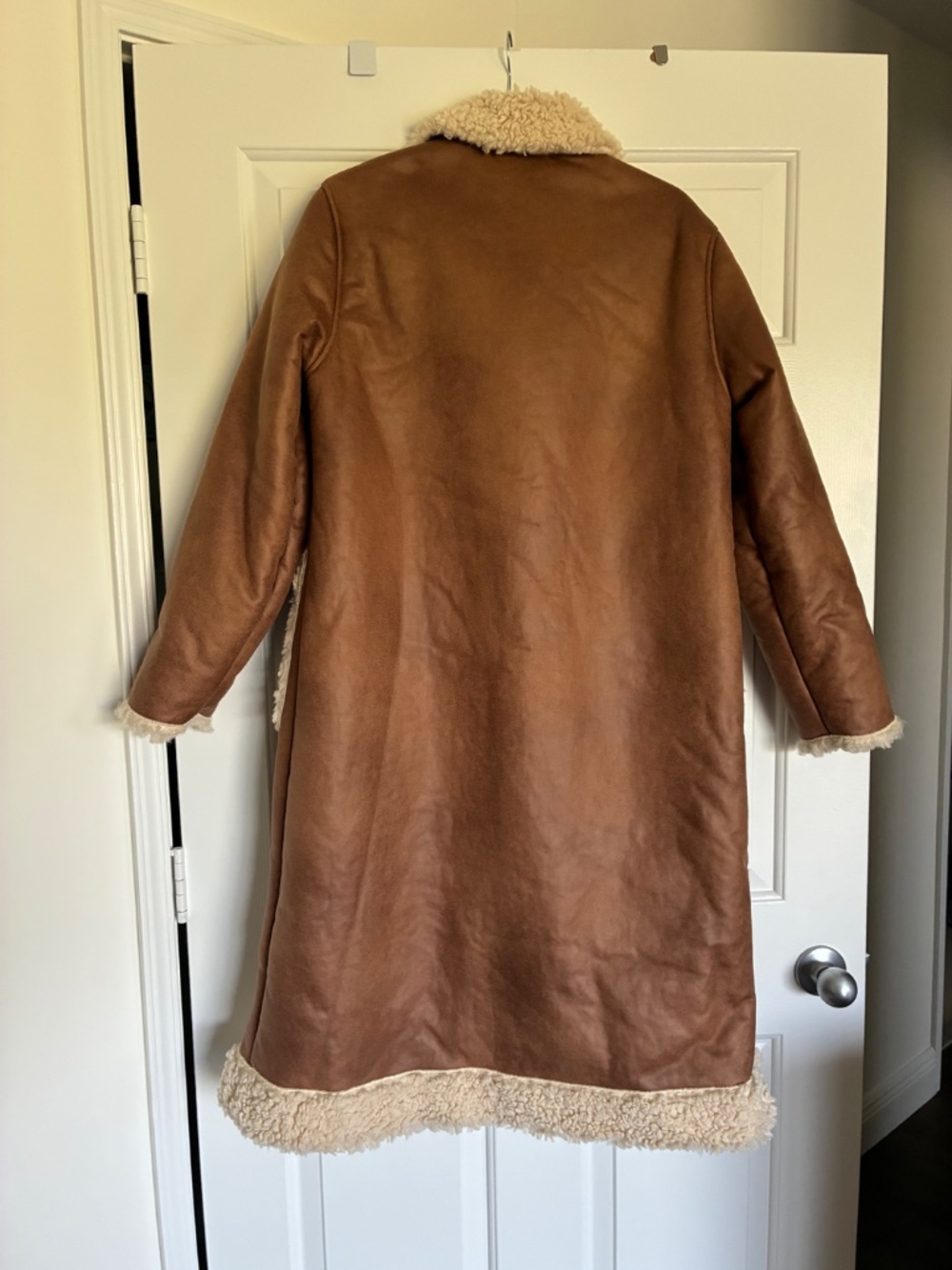 NWT Boden Borg Duffel Winter Coat in Sherpa Fleece 8 M - Picture 7 of 11